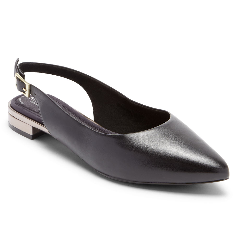 Slingback Rockport Mujer Mexico - Total Motion Adelyn Negros - VLBEG3769